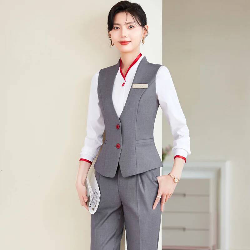 Women Formal Wear Blazers - ชุดสูททำงานไซส์ใหญ่พิเศษ 5XL สไตล์หรูหราสำหรับผู้หญิง ชุดทำงานมืออาชีพสำหรับสุภาพสตรี ชุดสัมภาษณ์งาน