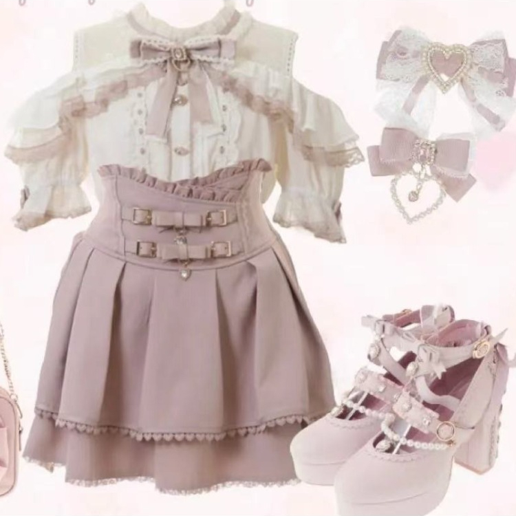 Formal Wear Japan Women - เสื้อเชิ้ตลอเลต้าญี่ปุ่นน่ารัก ปี 2026 แต่งระบาย ผู้หญิง สไตล์คาวาอี้
