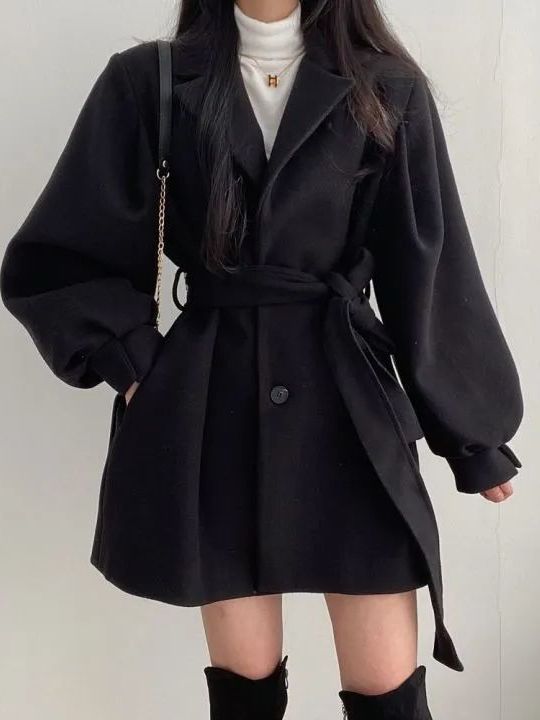 เสื้อโค้ทขนสัตว์สไตล์เกาหลี พร - Tailored Coat Wool บทวิจารณ์และราคา