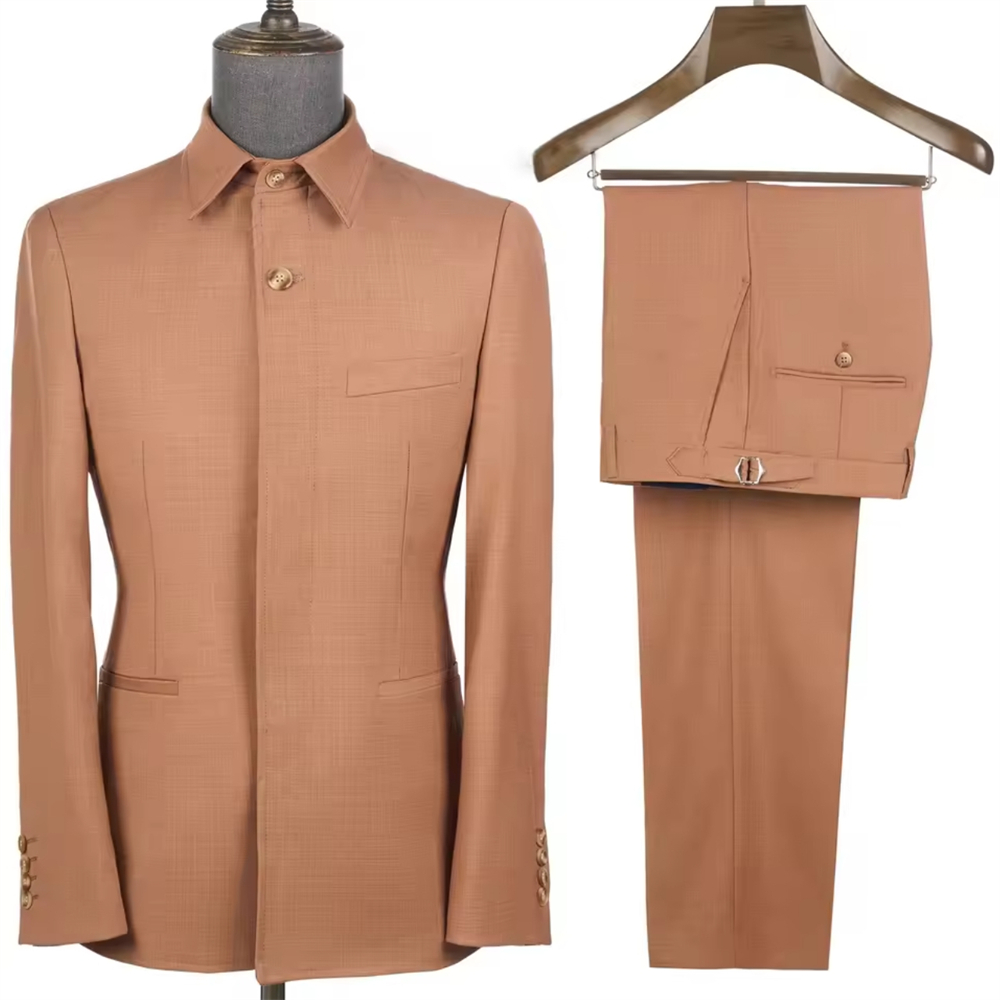 ชุดซาฟารีสั่งตัดสำหรับผู้ชาย 2 - Tailored Coat Wool บทวิจารณ์และราคา