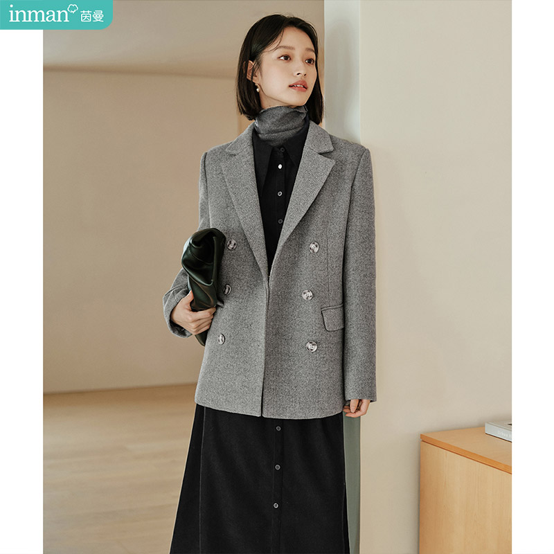 Inmanด้านในเบาะWool Blend Coat - Tailored Coat Wool บทวิจารณ์และราคา