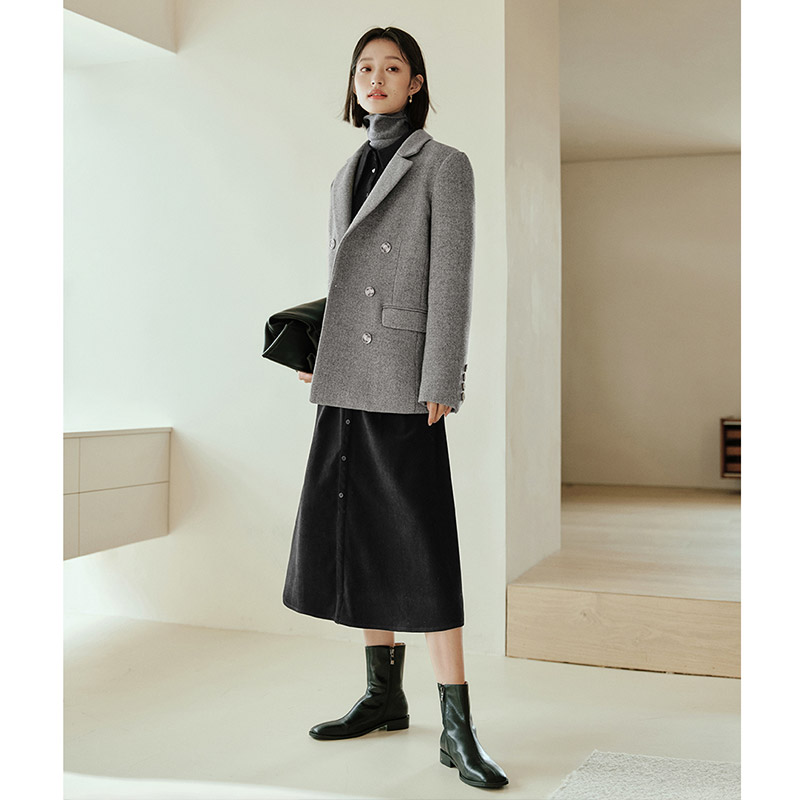 Inmanด้านในเบาะWool Blend Coat - Tailored Coat Wool บทวิจารณ์และราคา