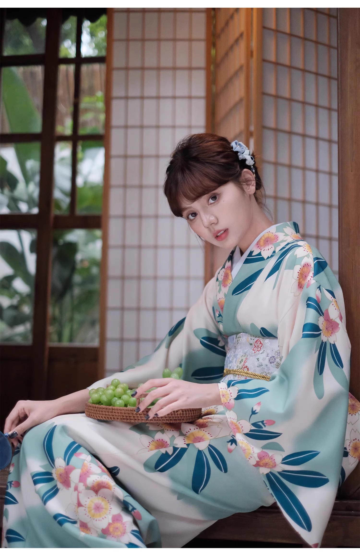 ชุดกิโมโนสีน้ำเงินแบบดั้งเดิมข - Formal Wear Japan Women บทวิจารณ์และราคา