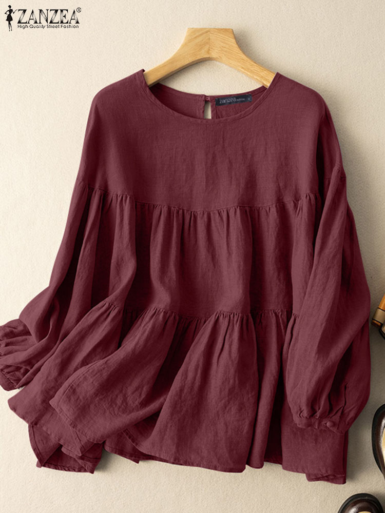 ZANZEA ฤดูร้อนผู้หญิงเสื้อผ้าฝ - Women'S Formal Wear Blouse บทวิจารณ์และราคา