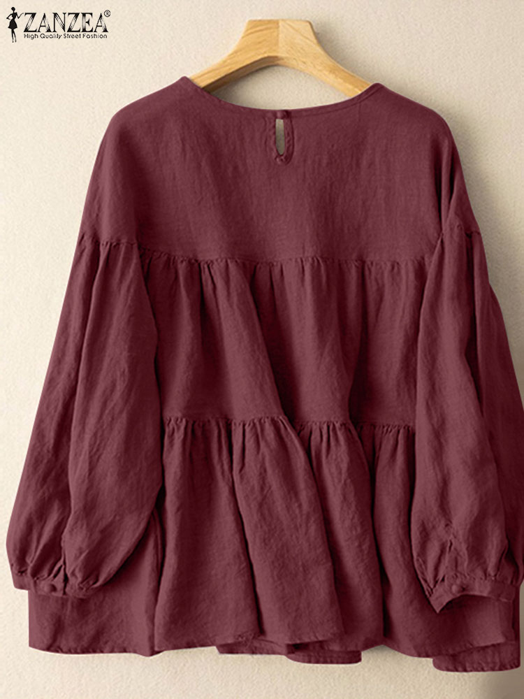 ZANZEA ฤดูร้อนผู้หญิงเสื้อผ้าฝ - Women'S Formal Wear Blouse บทวิจารณ์และราคา