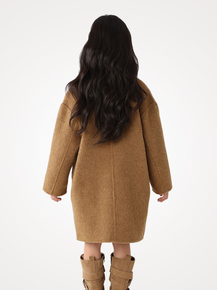 เสื้อโค้ทเด็กทำจากขนแกะแท้ 100 - Tailored Coat Wool บทวิจารณ์และราคา