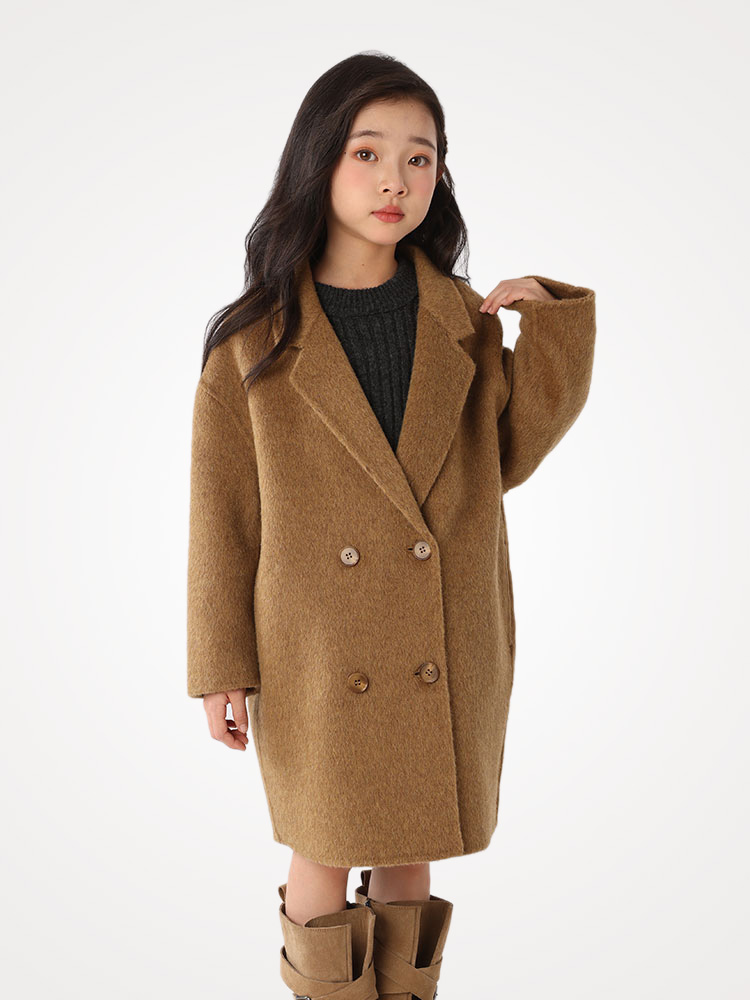 เสื้อโค้ทเด็กทำจากขนแกะแท้ 100 - Tailored Coat Wool บทวิจารณ์และราคา