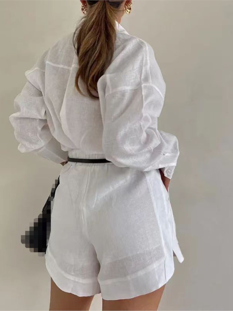 ฤดูร้อนสบายๆชุดสตรีปุ่มกระเป๋า - Women'S Formal Wear Blouse บทวิจารณ์และราคา