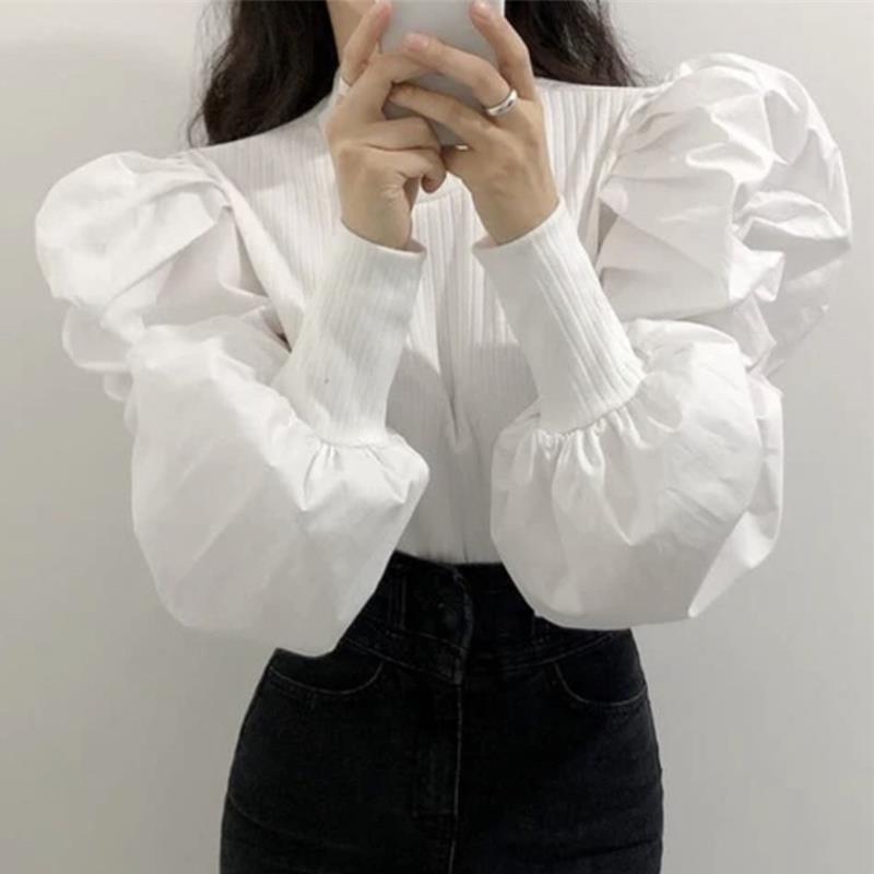 เสื้อเบลาส์แขนยาวถักแบบสวมหัวเ - Women'S Formal Wear Blouse บทวิจารณ์และราคา