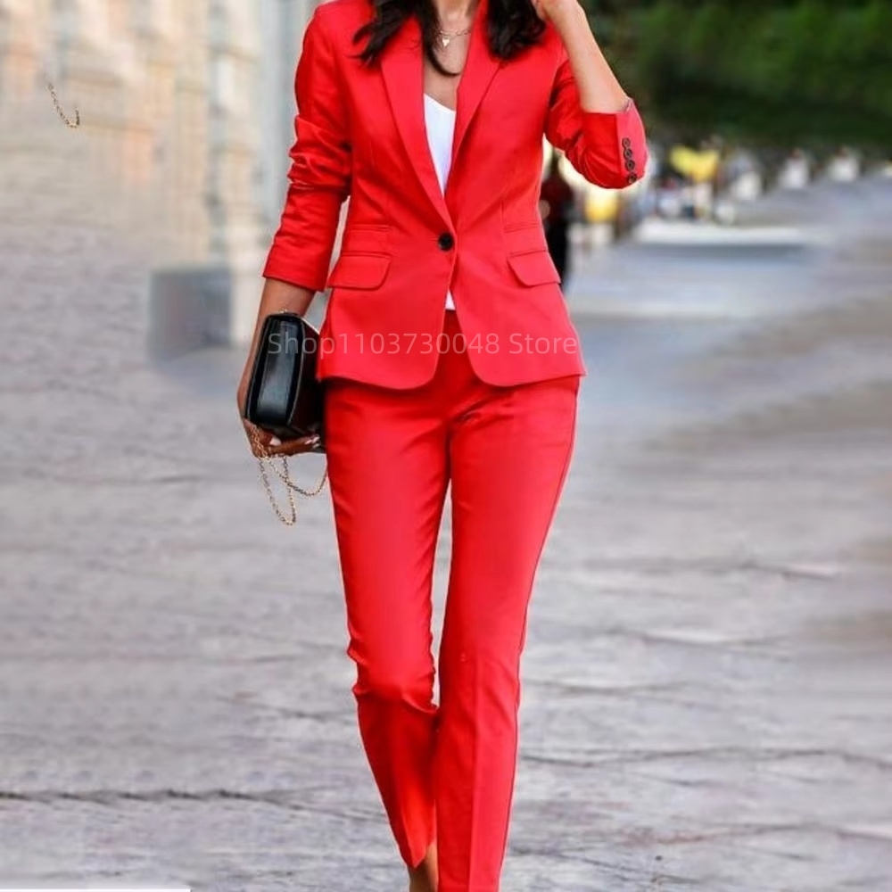 แฟชั่นชุดสูทสตรีสำหรับออฟฟิศ เ - Women Formal Wear Blazers บทวิจารณ์และราคา