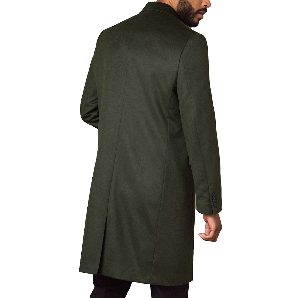 หรูหรา 100% ขนสัตว์ยาวสําหรับช - Tailored Coat Wool บทวิจารณ์และราคา